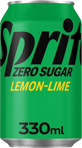 Sprite Zero Sugar 330ml can front label