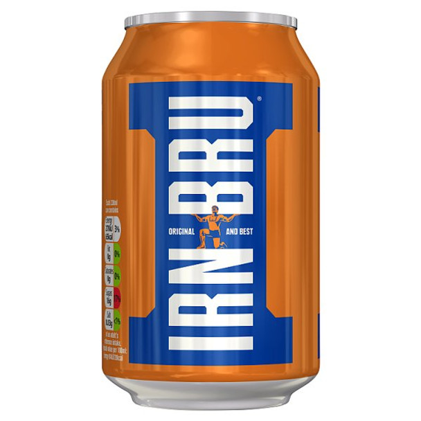 Irn-Bru 330ml can front label