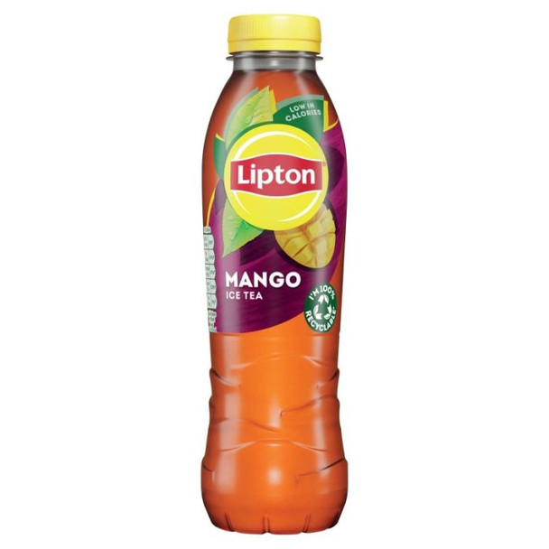 Lipton Mango Iced Tea 500ml bottle front label