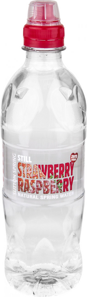 Sutton Spring Strawberry & Raspberry Still Water 500ml bottle front label