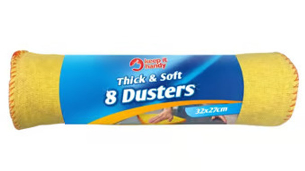Keep It Handy Yellow Duster 8 pack front packaging