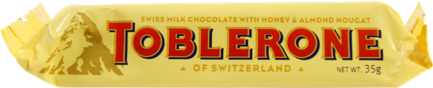 Toblerone Milk Chocolate 35 g front triangle bar