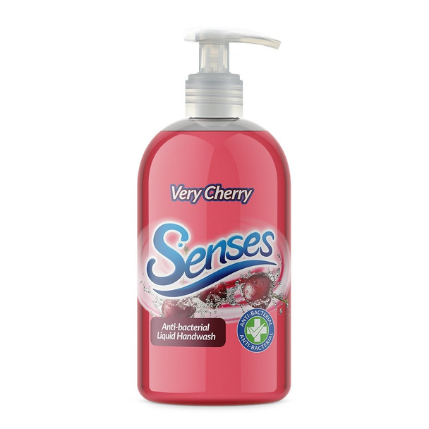 Senses Very Cherry Antibacterial Hand Wash 500ml front bottle