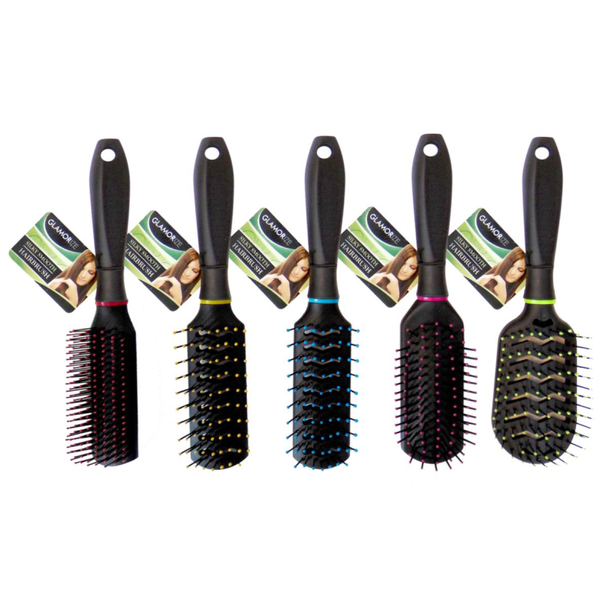 Glamorize Silky Smooth Hair Brush assorted types front view