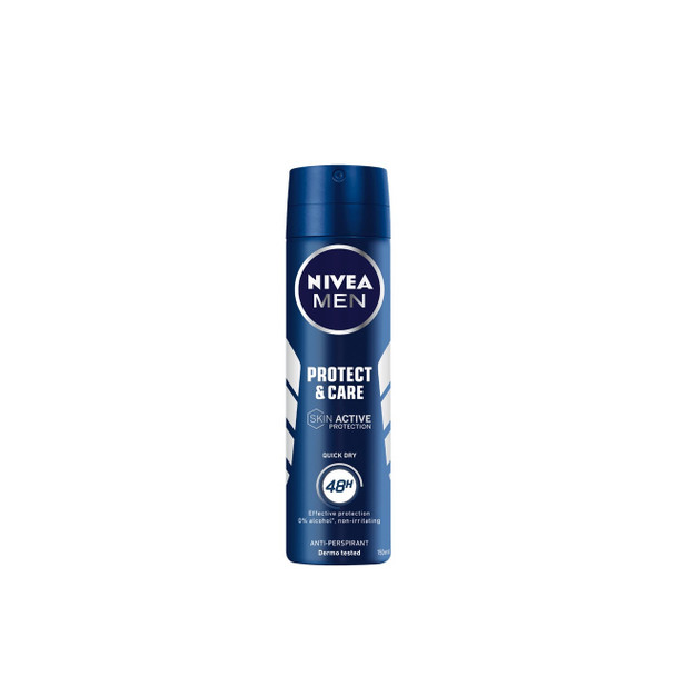 NIVEA Dry 48H Protect Care anti-perspirant deodorant spray 150ml can front view