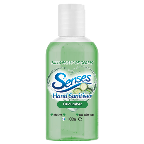 Senses Cucumber Antibacterial Hand Sanitiser Gel 100ml