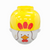 Ceramic Chicken Bowl with Melamine Soup Bowl Top