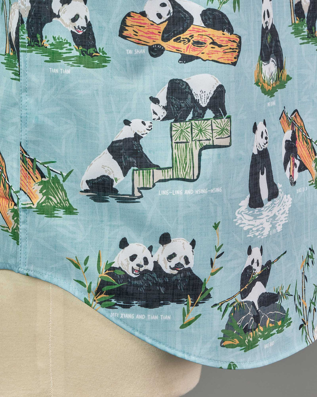 M出品 Rosymonster plavful panda tunic Panda Watch Short Sleeve Shirt | Shop Smithsonian Store