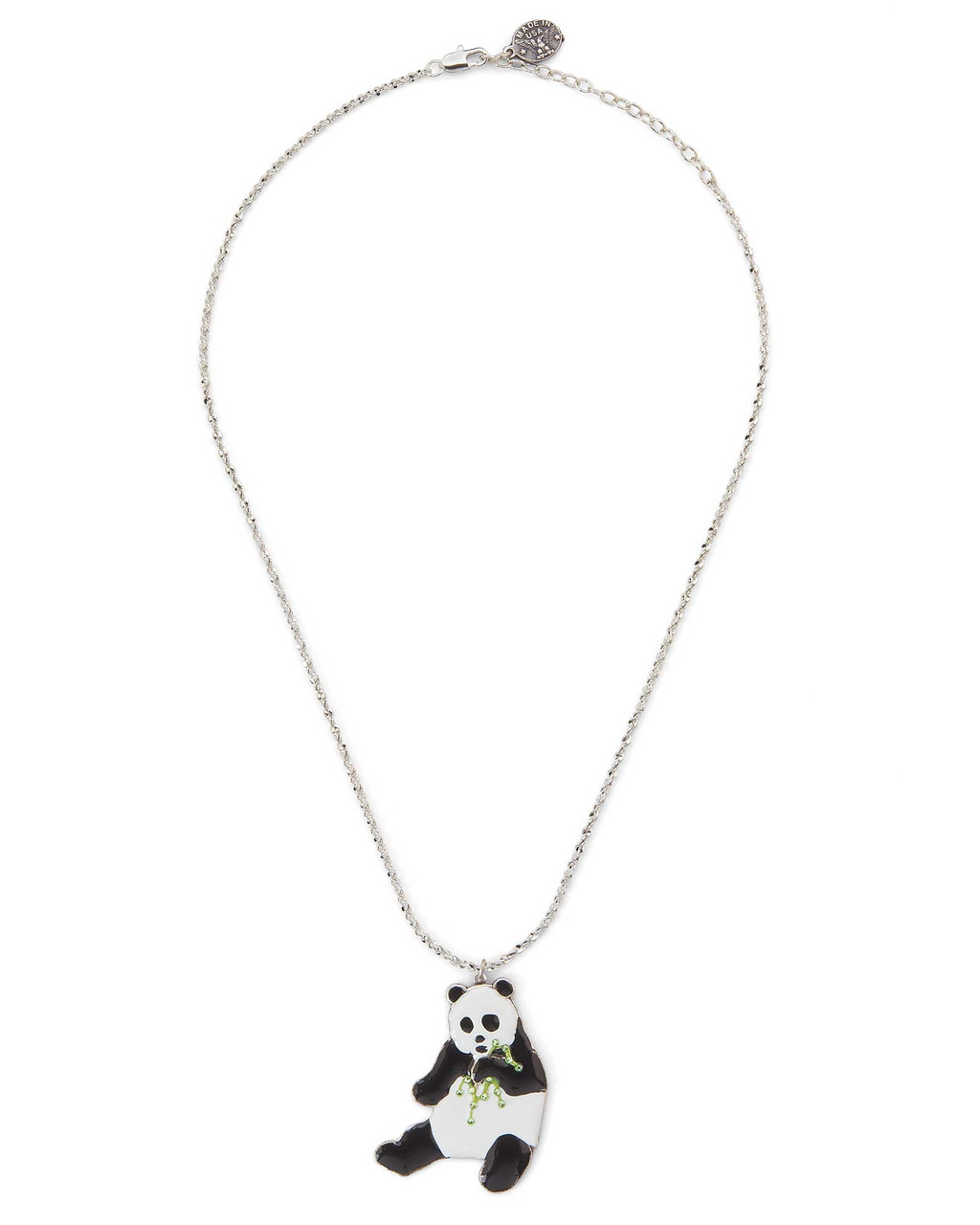 アクセサリー panddy Silver and Enamel Panda Pendant Necklace | Shop Smithsonian Store