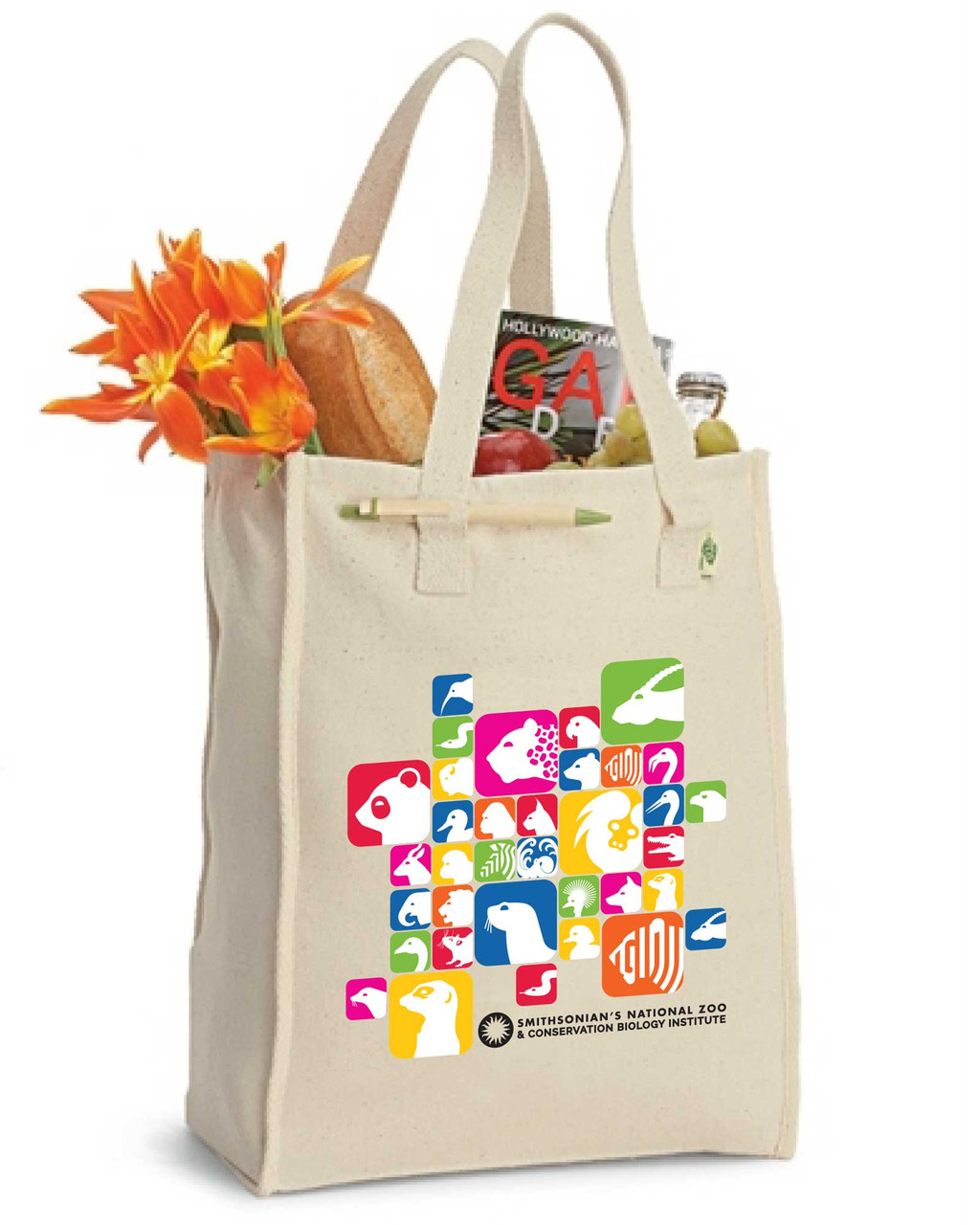 National Zoo Recycled Cotton Tote Bag | Shop Smithsonian Store