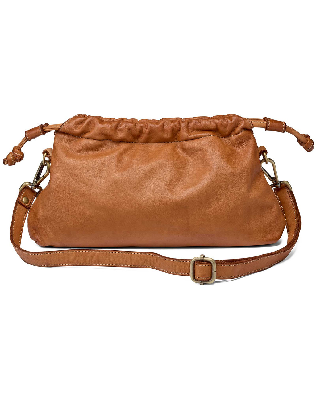 Italian Leather Drawstring Handbag | Shop Smithsonian Store