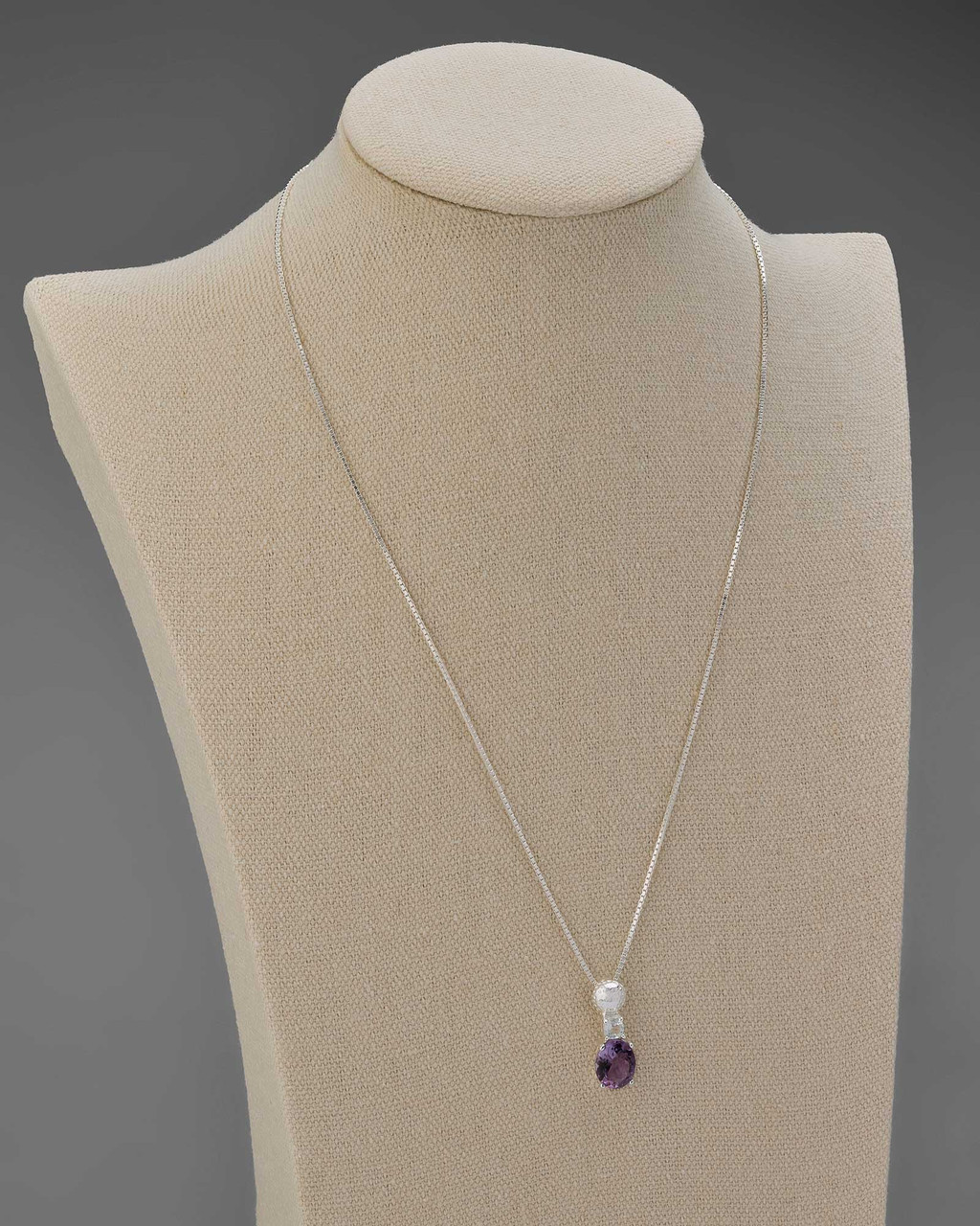 Amethyst and Topaz Necklace in Sterling Silver | Shop Smithsonian