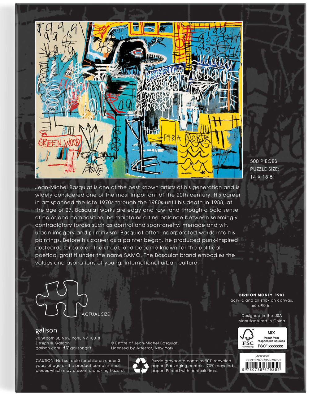 Jean-Michel Basquiat Bird on Money Puzzle | Shop Smithsonian Store