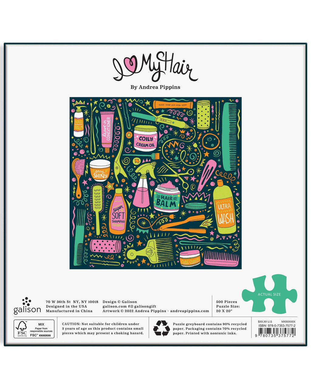 Andrea Pippins I Love My Hair Tools Puzzle | Shop Smithsonian Store