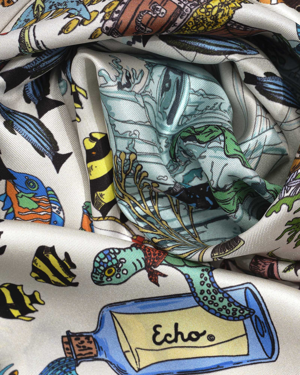 Lost at Sea Silk Square Scarf | Shop Smithsonian Store