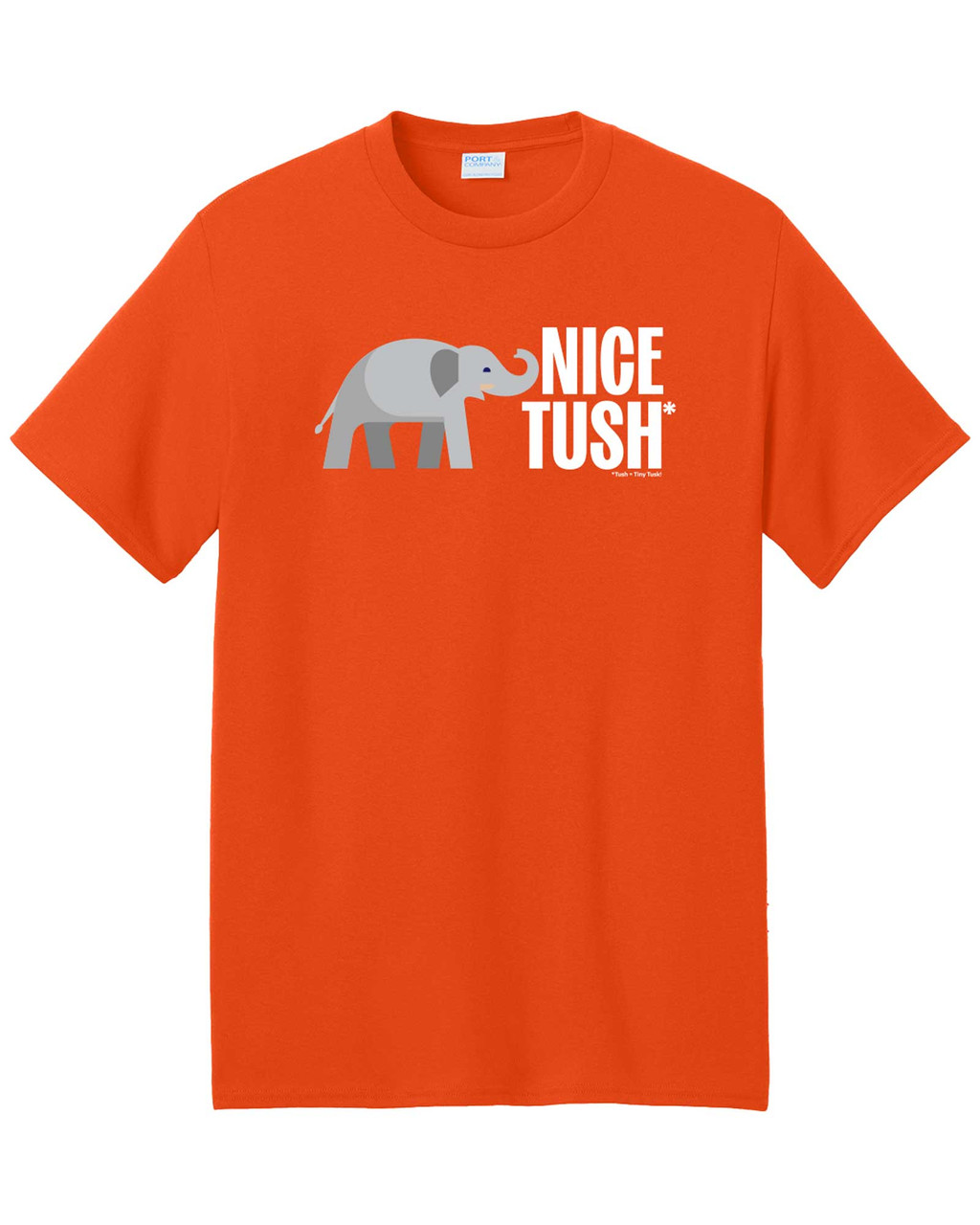 Elephant Nice Tush* Orange Unisex T-Shirt | Shop Smithsonian Store
