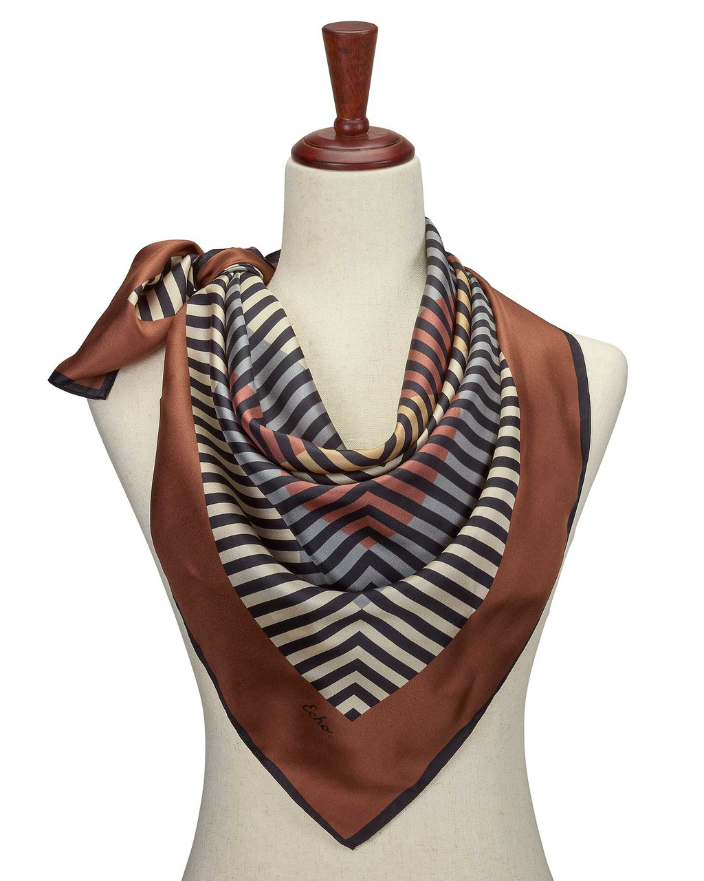 Concentric Stripes Silk Square Scarf | Shop Smithsonian Store