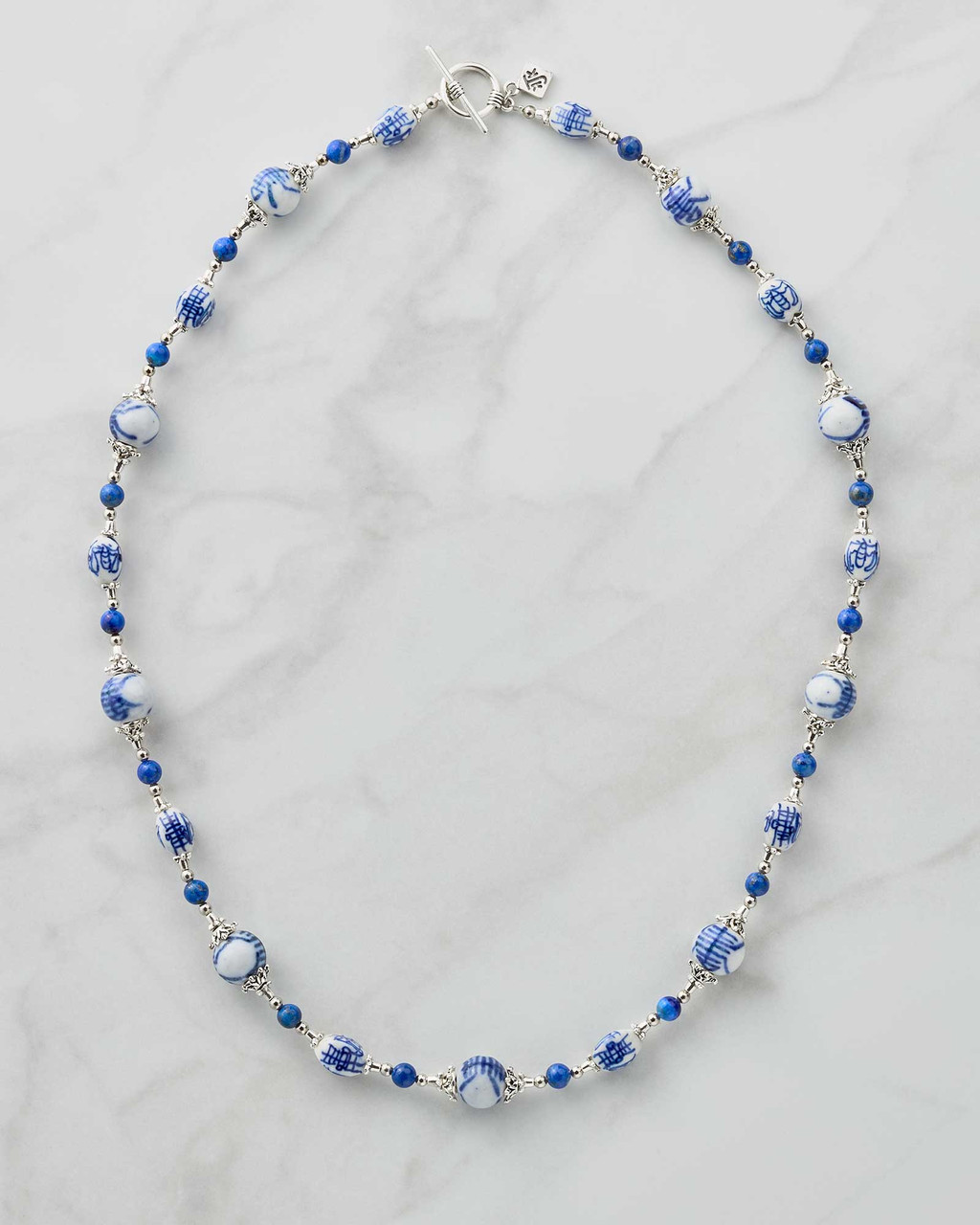 Blue and White Porcelain with Lapis Lazuli Necklace | Shop