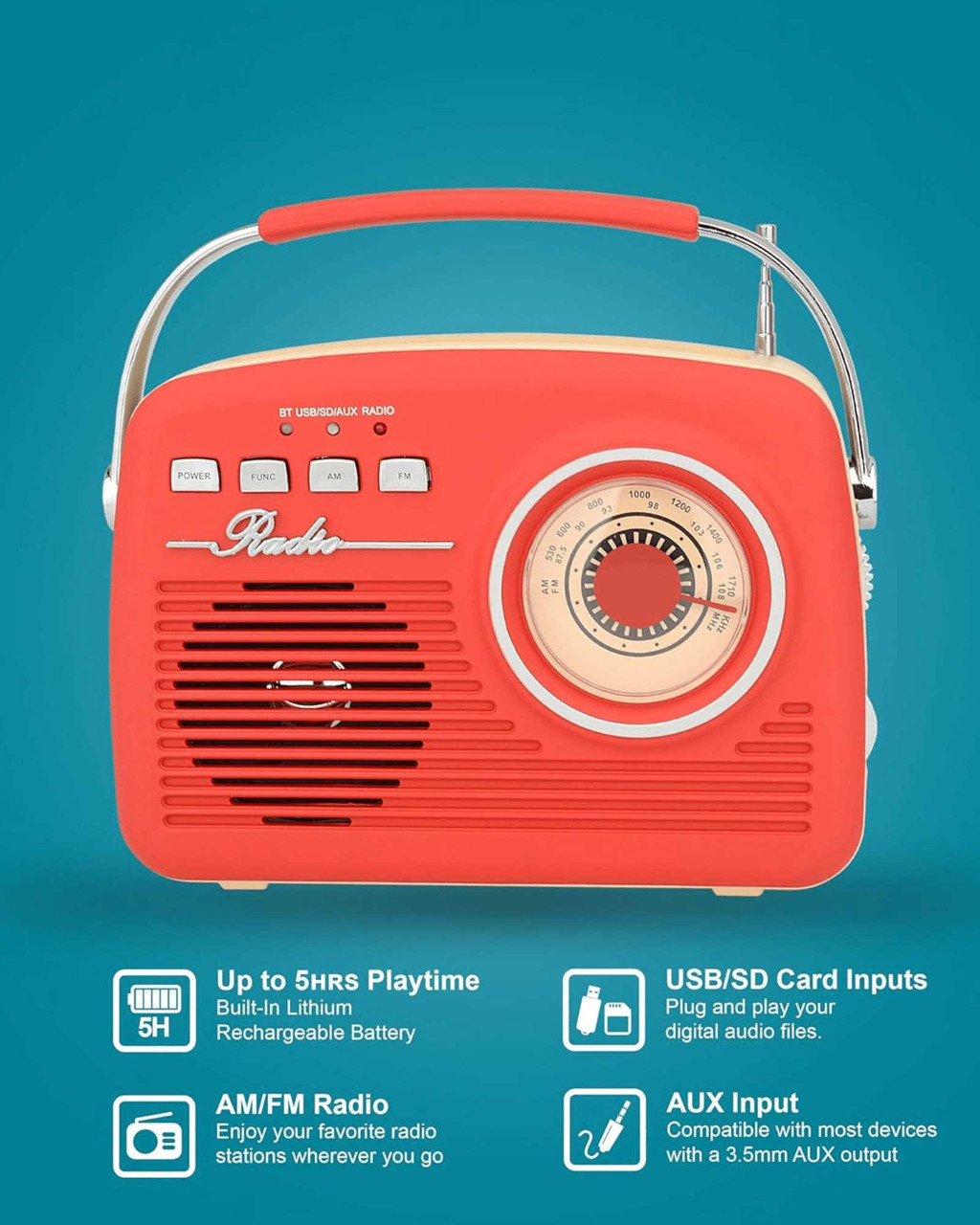 Retro Red Bluetooth Speaker | Shop Smithsonian Store