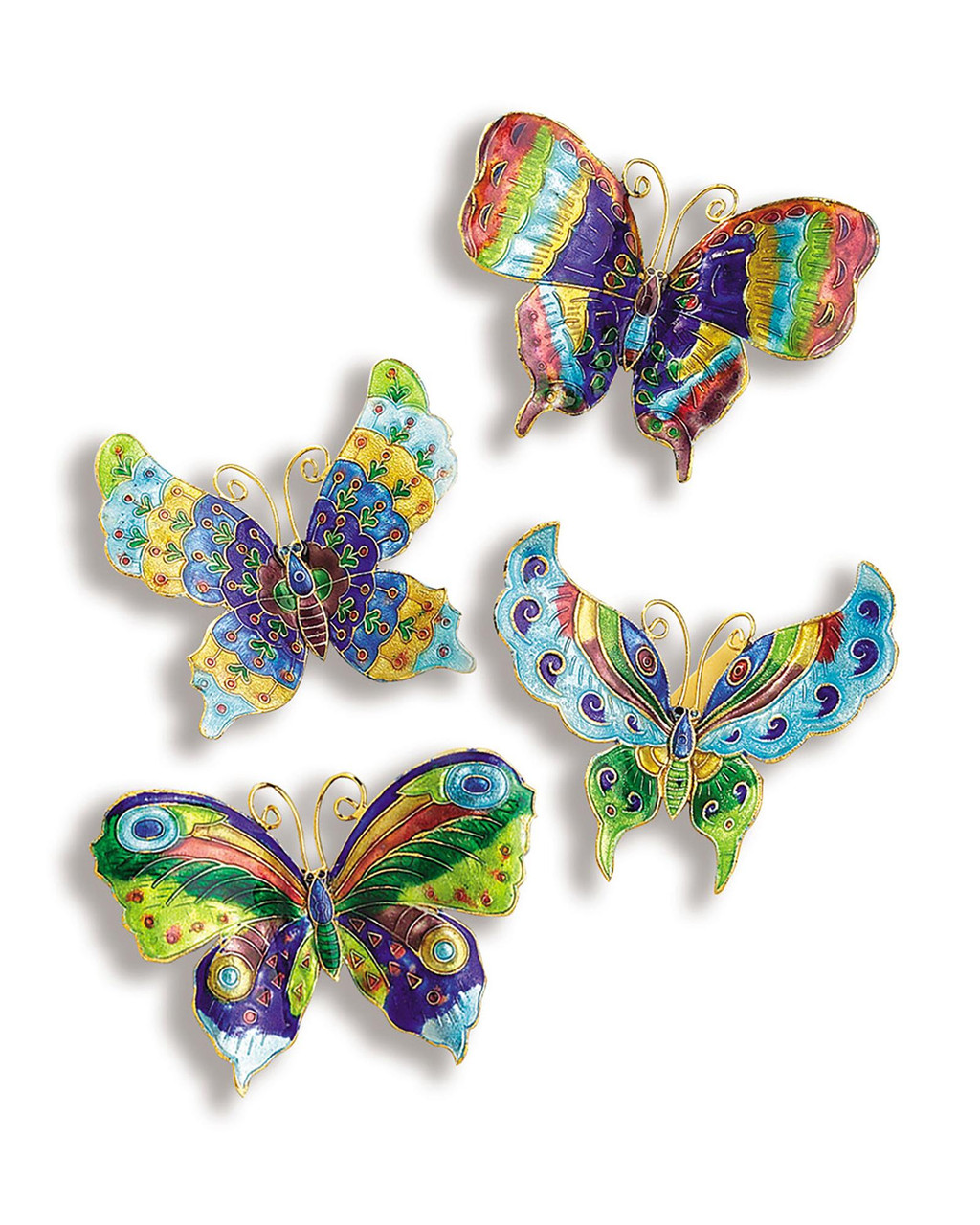 Cloisonné Butterfly Magnets - Set of 4 | Shop Smithsonian Store