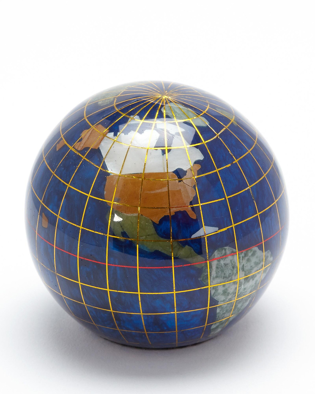 Smithsonian Blue Mineral Globe Paperweight