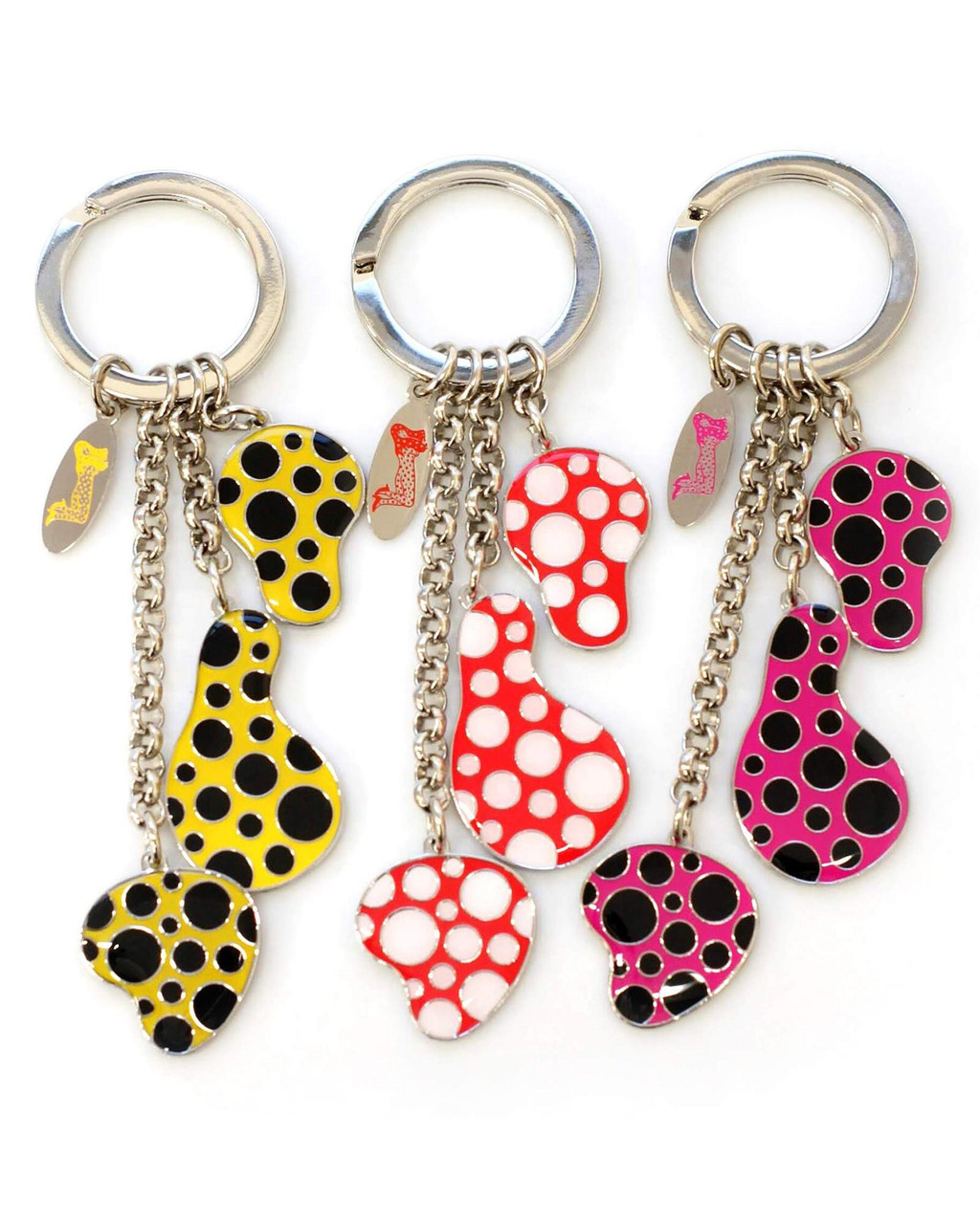 Yayoi Kusama Key Ring Dots Obsession Pumpkin Red Japan Artist