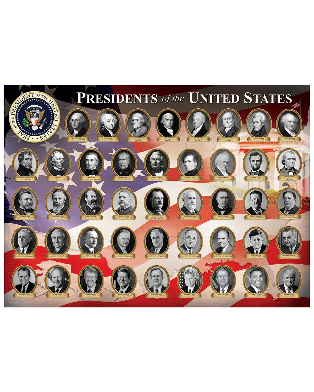 all 45 presidents in order