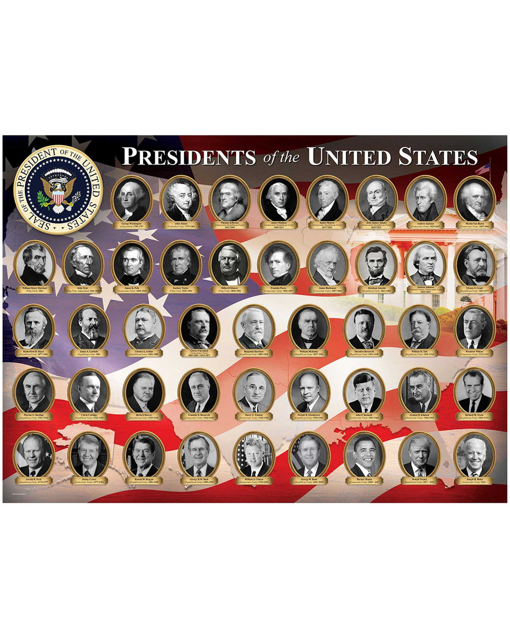 Presidents of the United States Jigsaw Puzzle | Shop Smithsonian Store