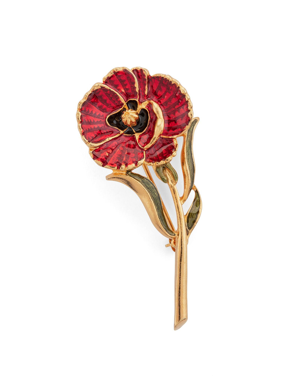 Poppy Flower Pin