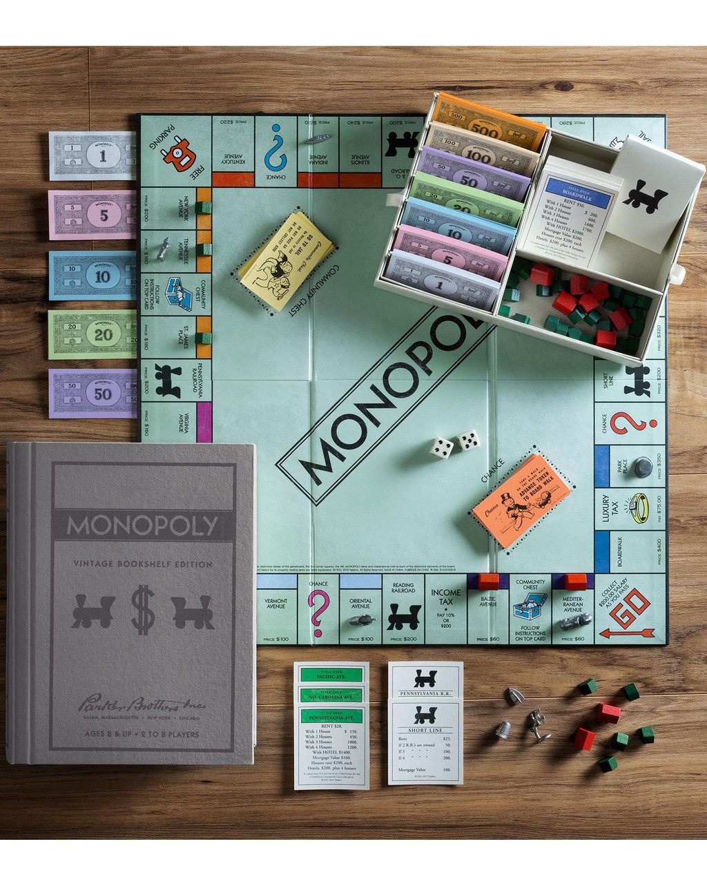 モノポリー 英語版 レトロ風 VINTAGE BOOKSHELF EDITION Monopoly Vintage Bookshelf Edition
