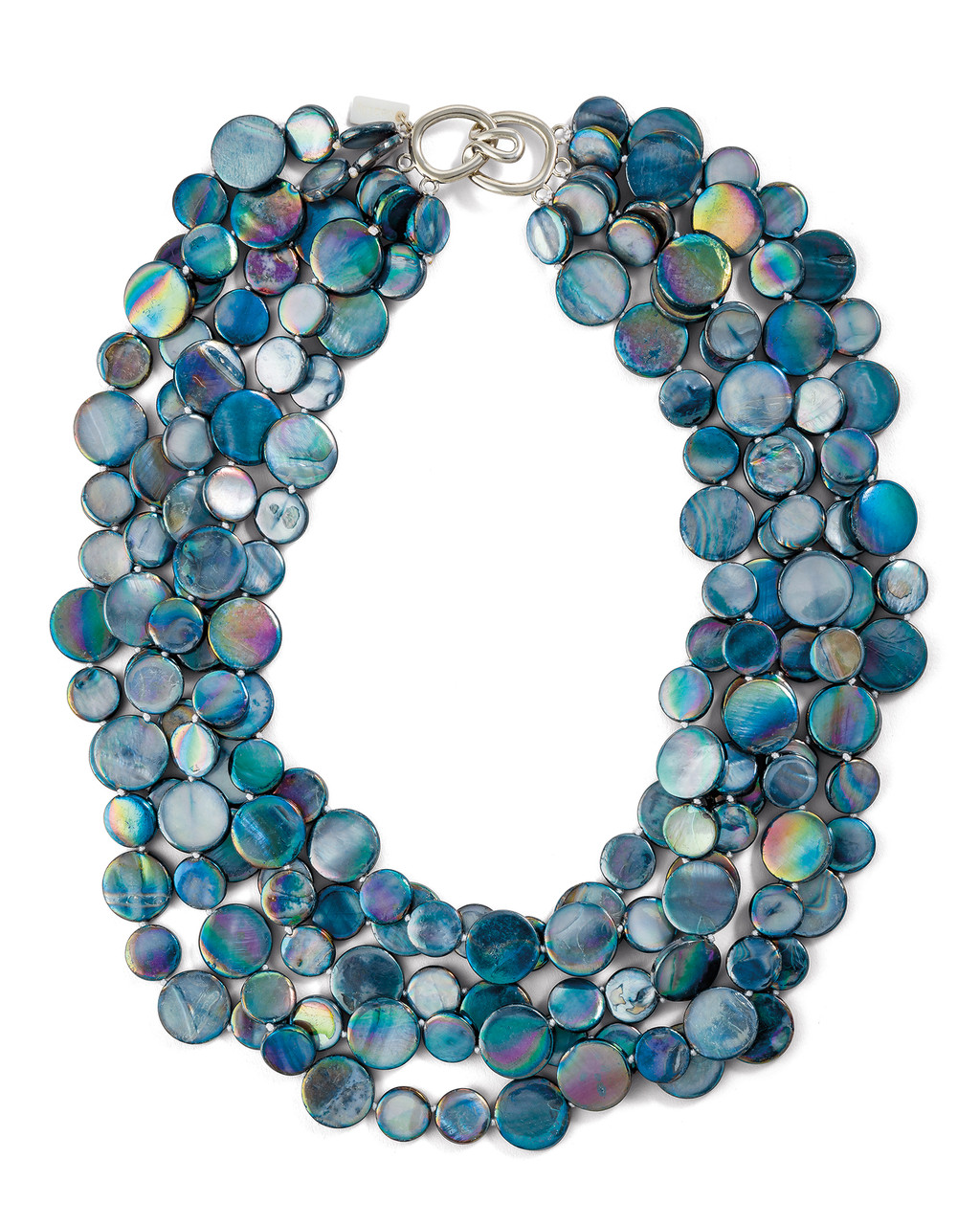Elegant Blue Mother of Pearl Necklace Shop Smithsonian Store