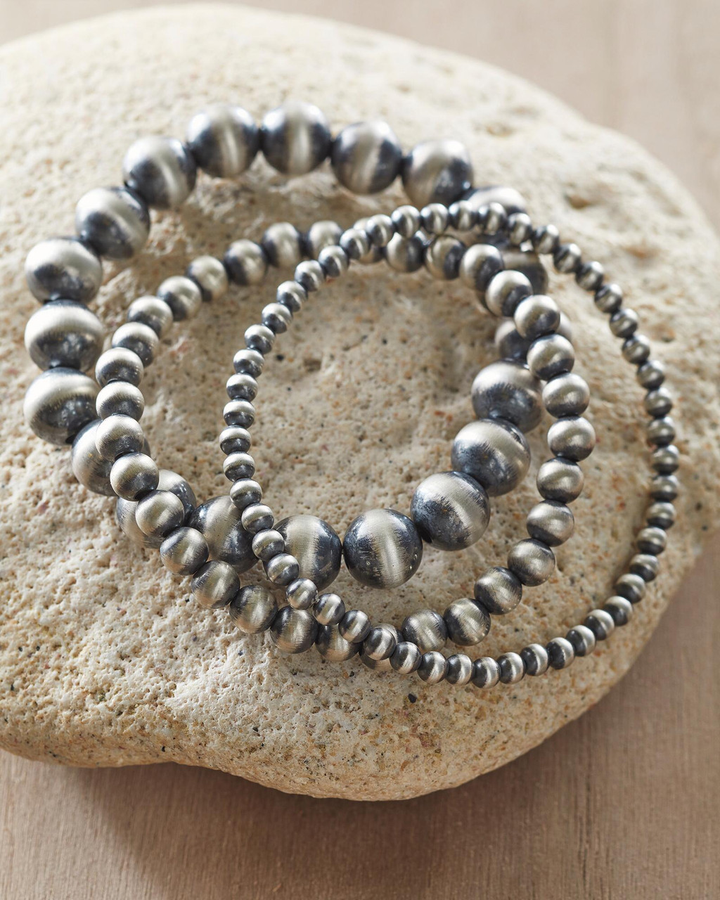 Sterling Silver Beads Bracelet