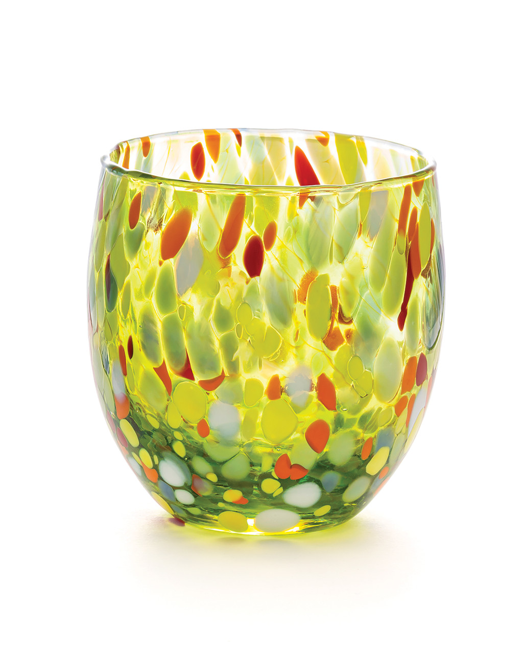 Stemless Murano Wine Glasses - Set of 4