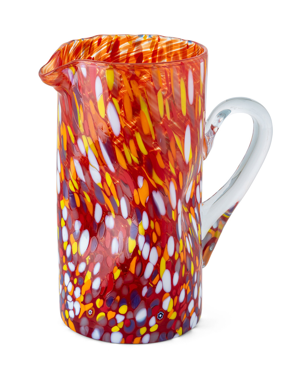 Glass Water Pitcher with Rich Gold Design - World Art Glass - Murano Glass  Gifts Co.