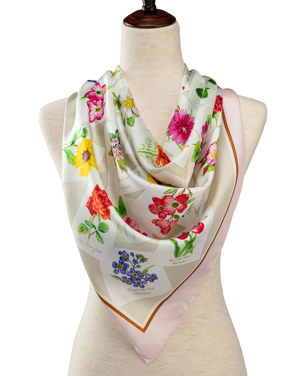 New women's spring and autumn European and American silk scarf