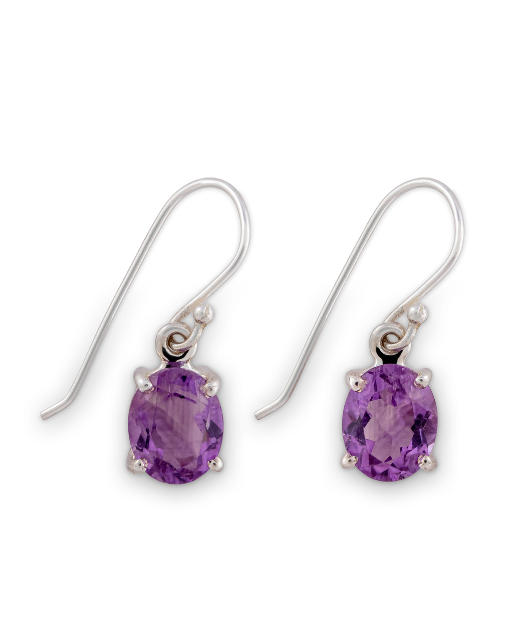 Purple Earrings - Earrings for Party - Poise of Purple Studs by Blingvine