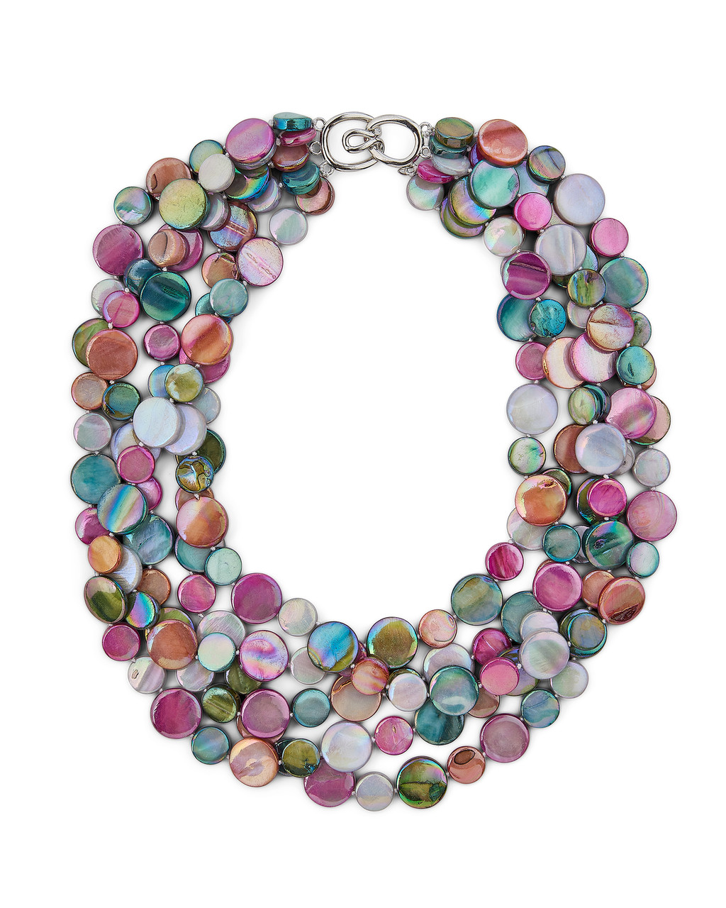 Grey Mother of Pearl and Freshwater Pearl Necklace – Heidi Carey