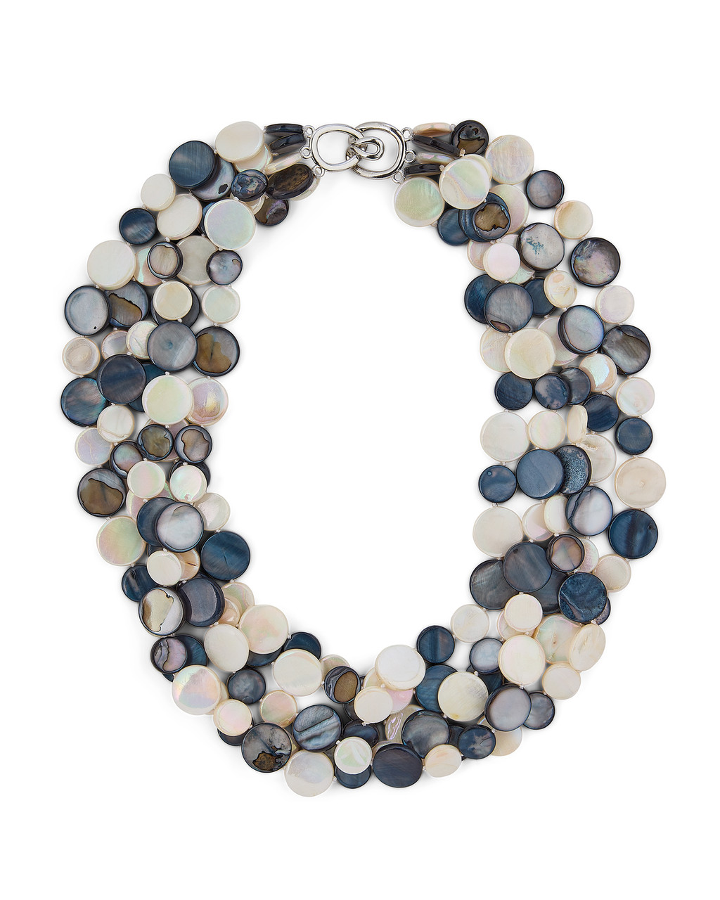 Black, Ivory & Grey Mother of Pearl Necklace | Shop Smithsonian Store