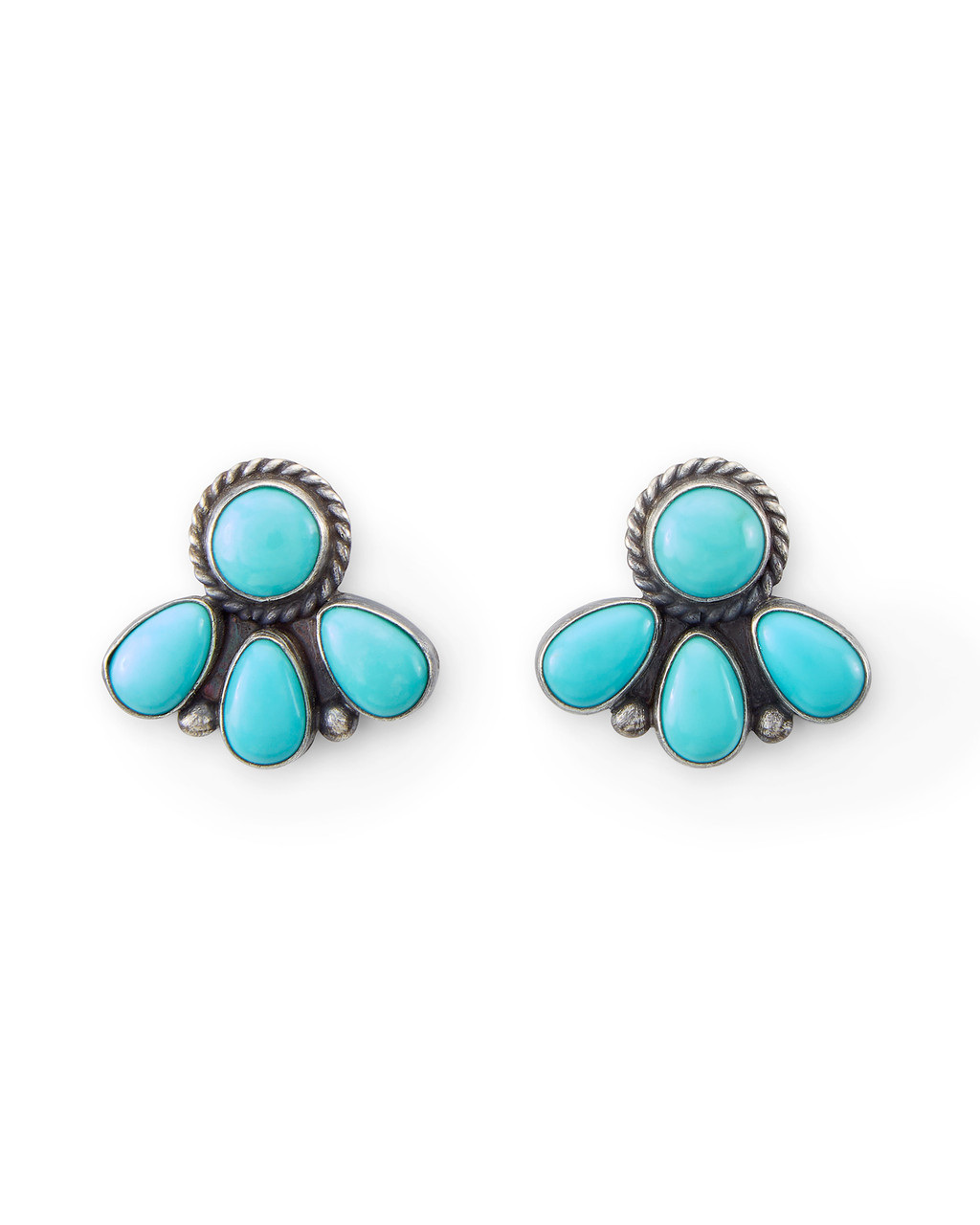 Western Turquoise Stud Earrings – Branded W Boutique