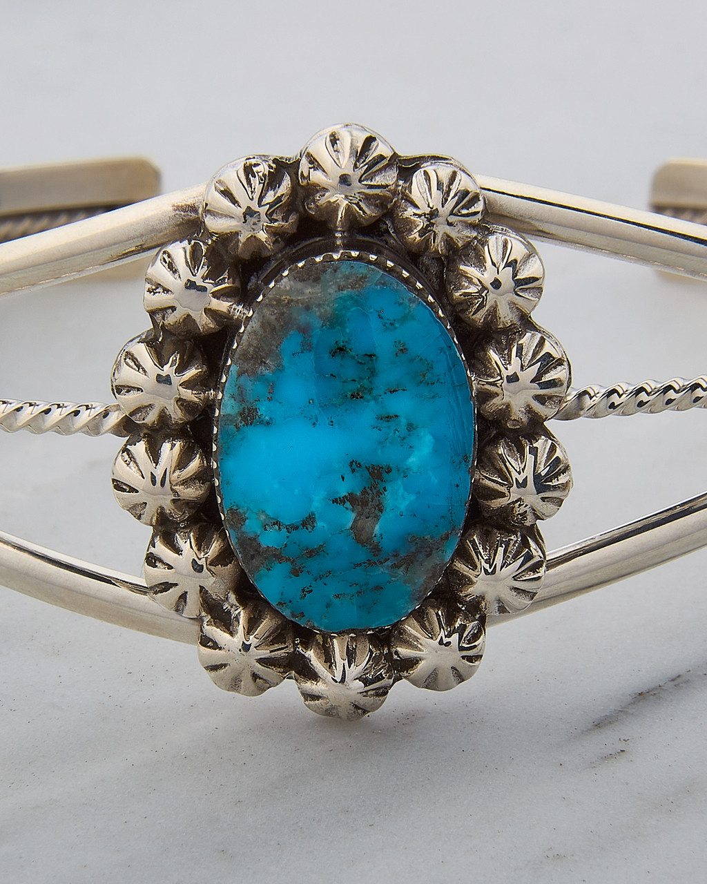 アクセサリー NAVAJO Silver Turquoise Edge Bangle Ultra Rare Vintage Navajo Ben Begaye Turquoise Native