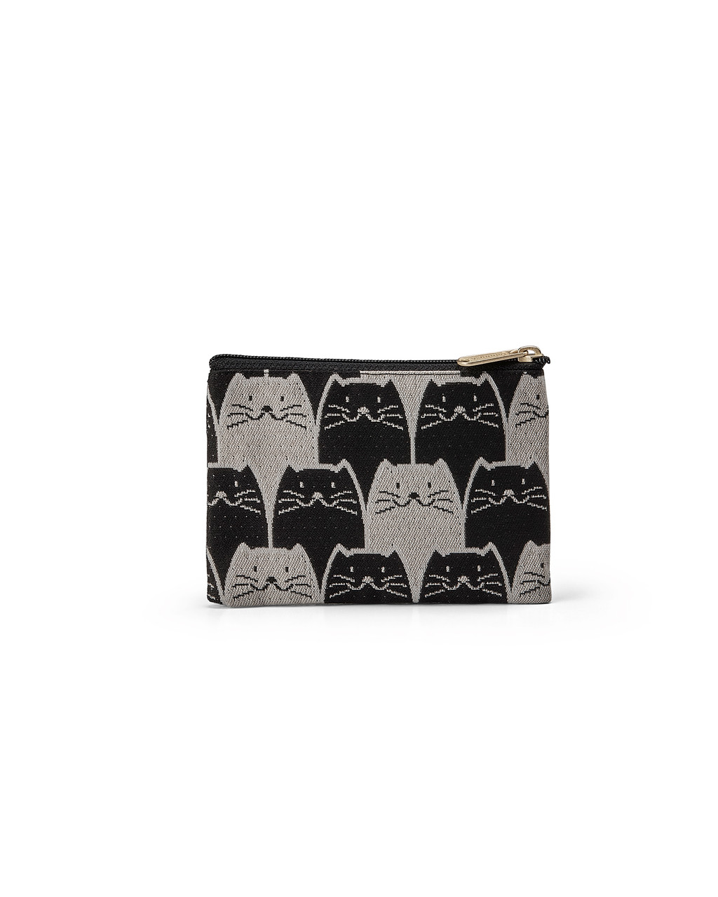 Cat Print Coin Purse and Cosmetic Bag Set