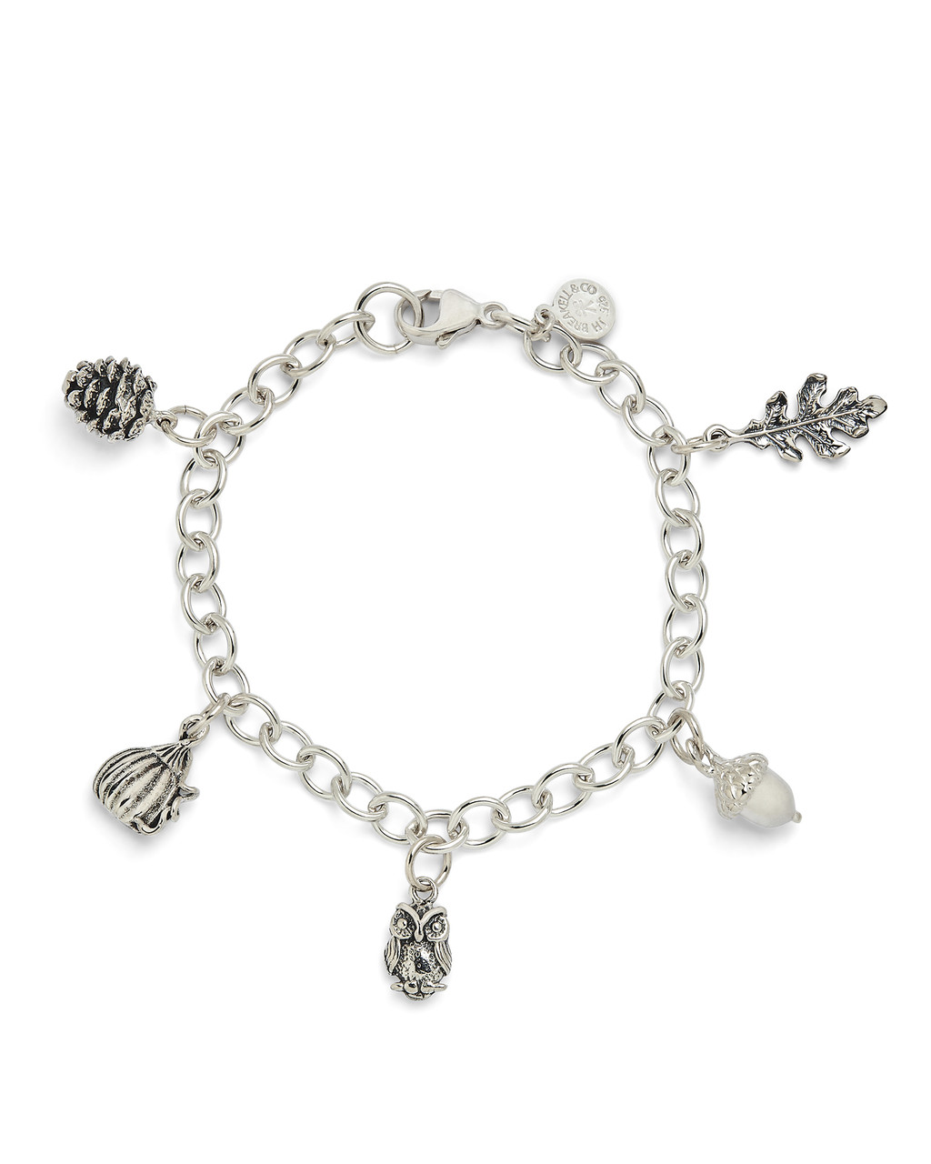 Charm bracelet: Sterling silver