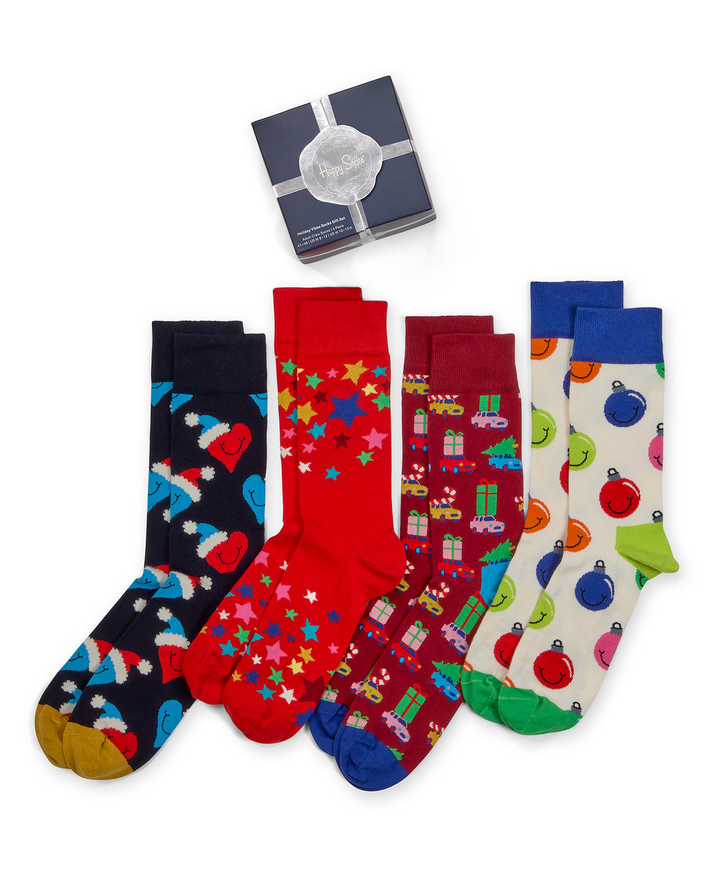 HAPPYPOP Funny Christmas Socks for Boys Girls, 4 Pack Kids Holiday Socks,  Christmas Gifts Secret Santa Gifts