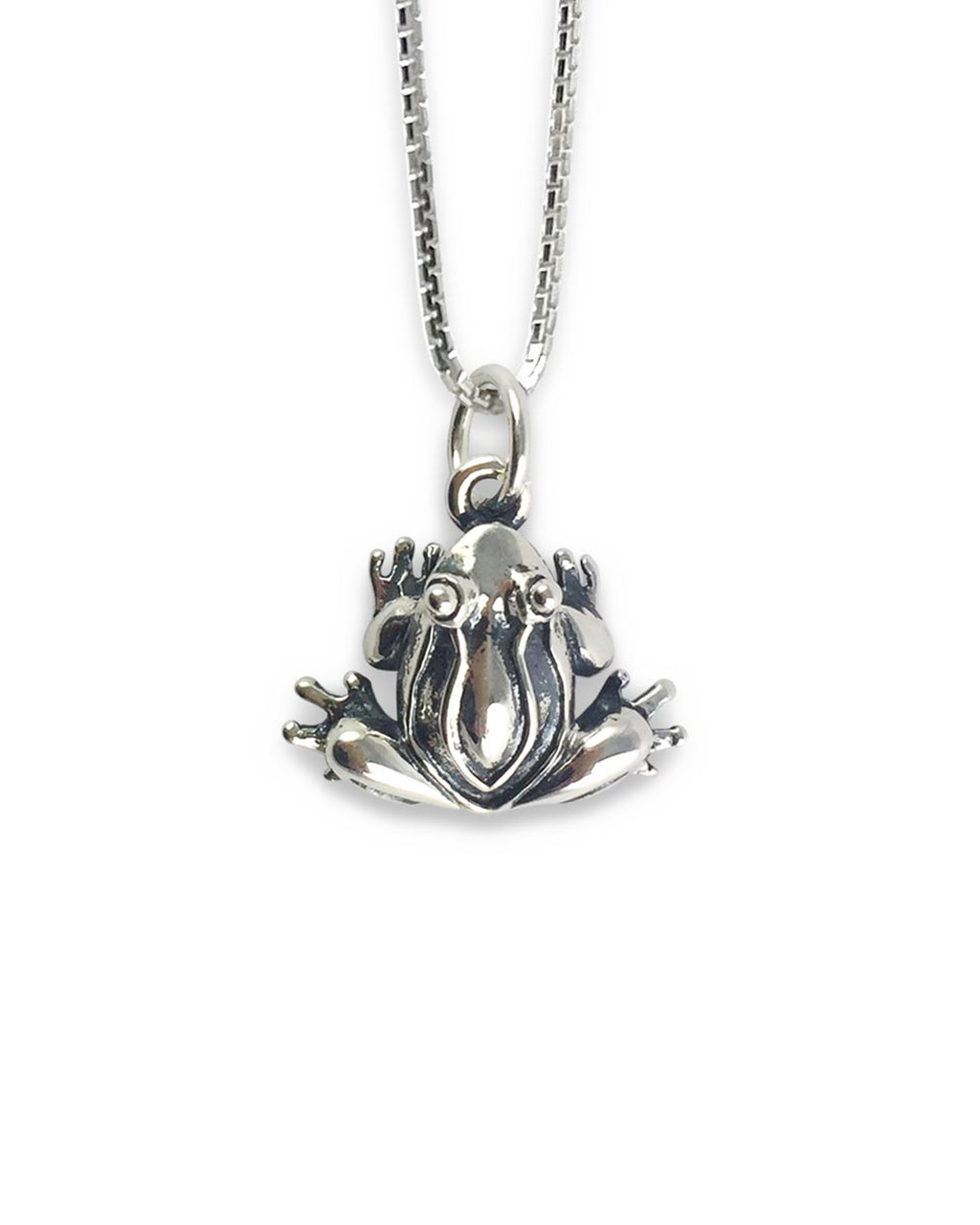 Silver Pearl Frog Pendant Necklace | Claire's US