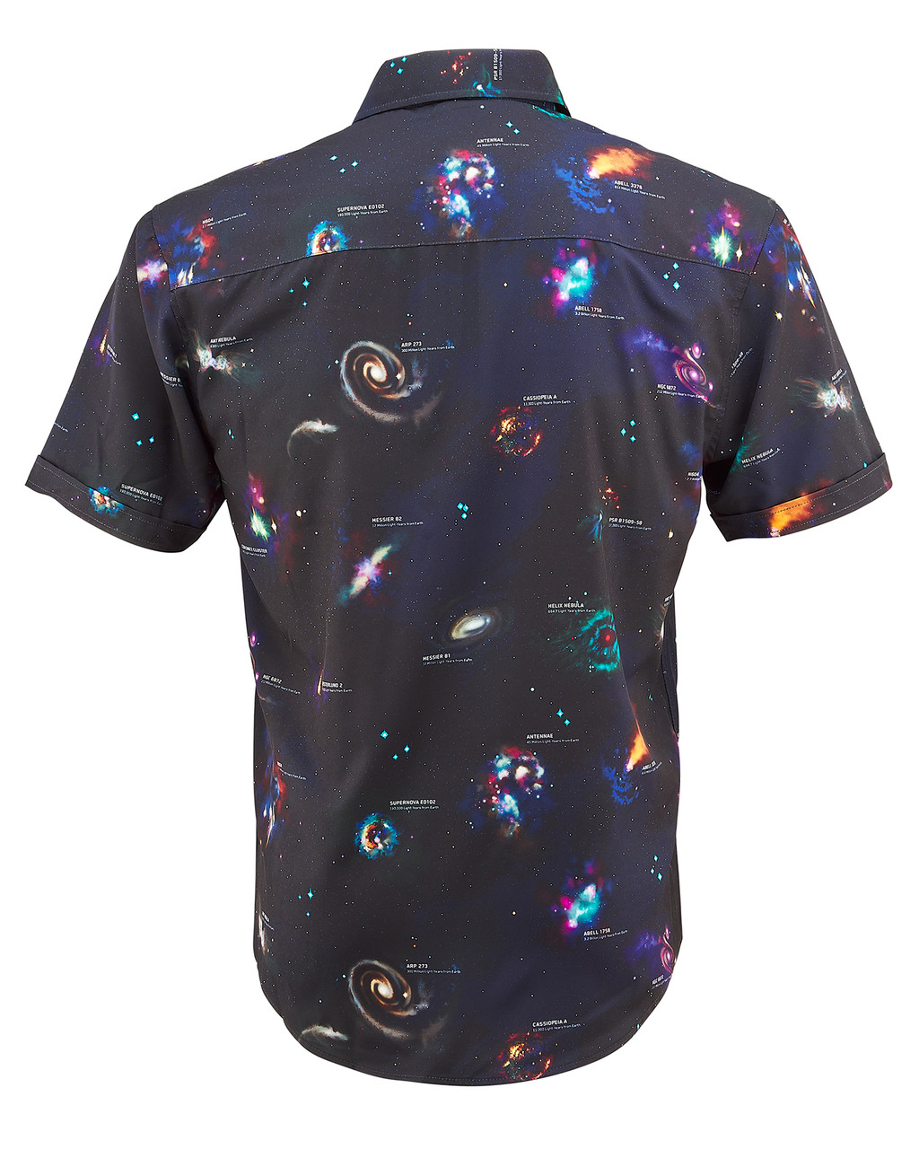 Celestial short sleeve button-up shirt – NeoSkull