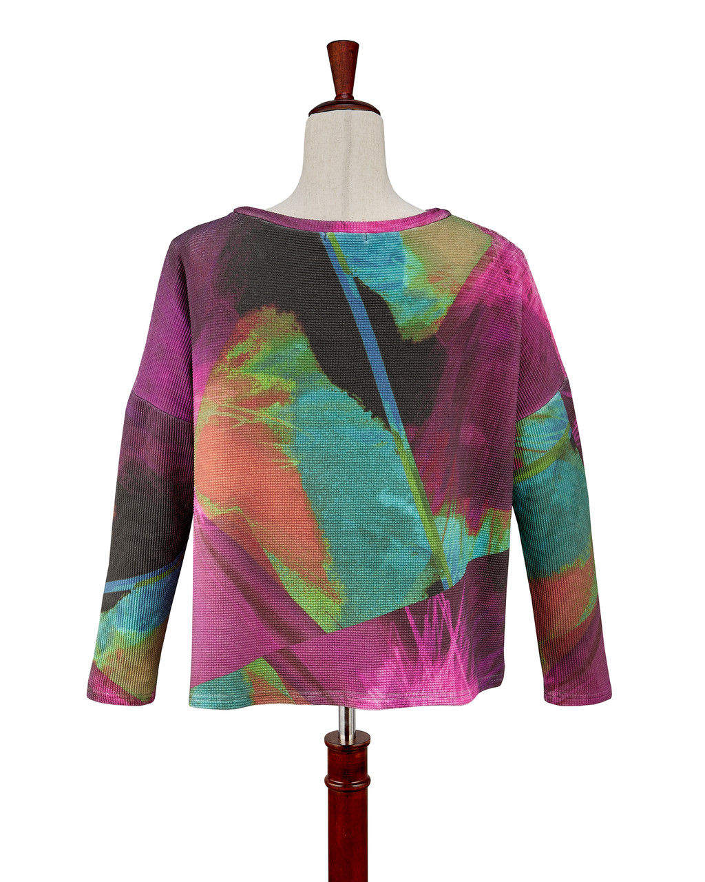 Pink Thermal Crop Long Sleeve Top | Shop Smithsonian Store