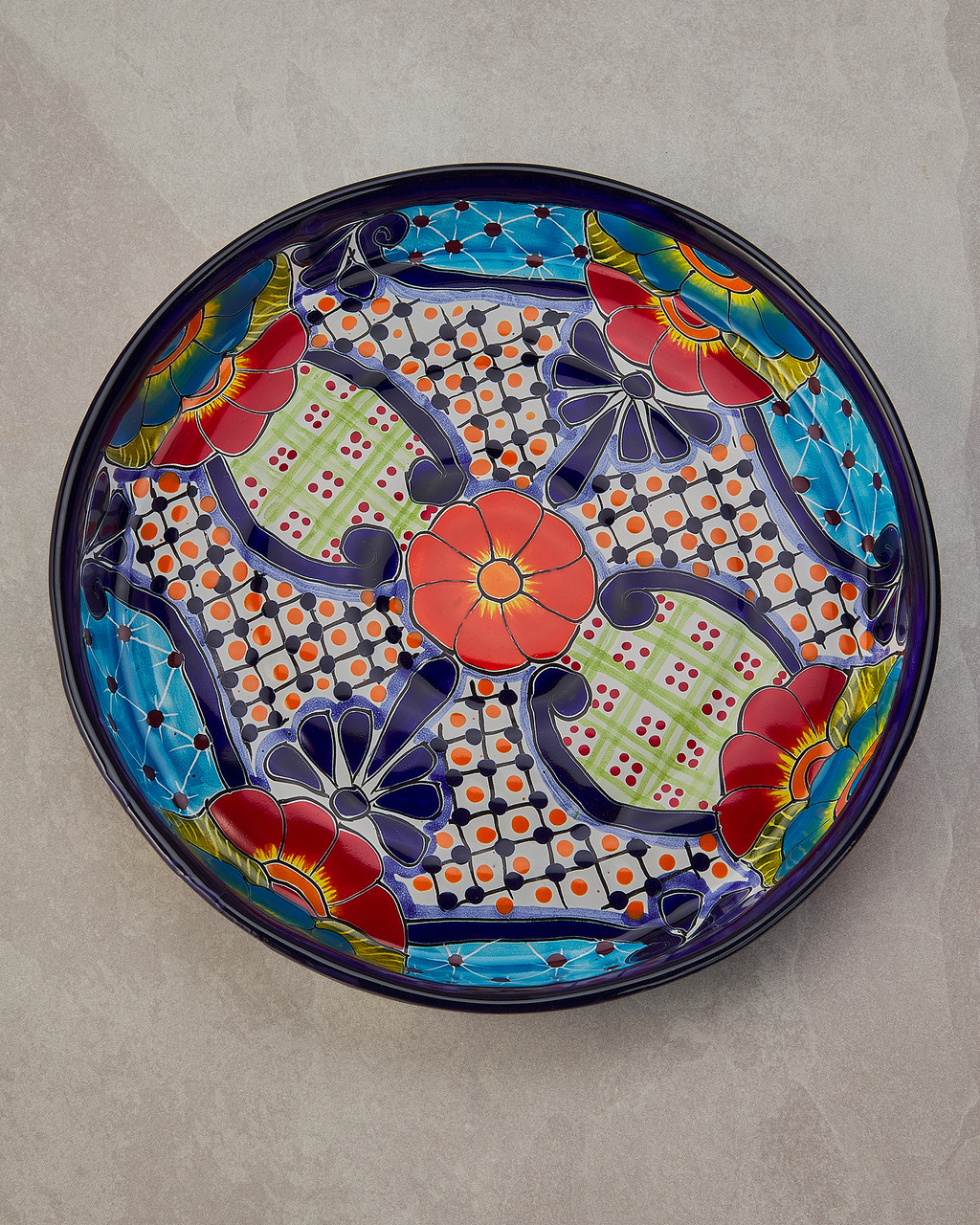 Talavera Festive Flowers Ceramic Appetizer Set | Shop Smithsonian