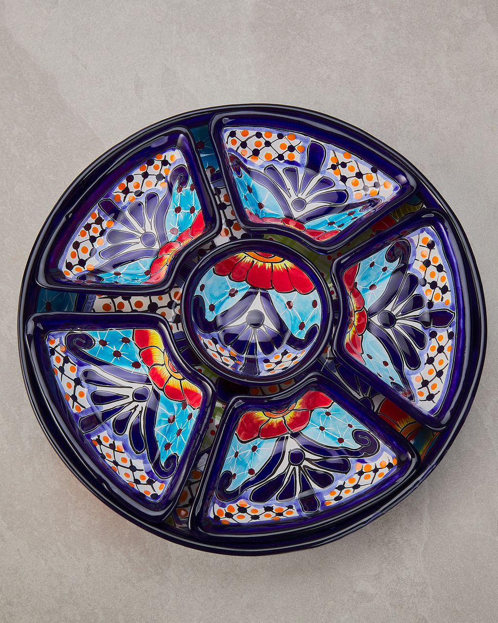 Talavera Festive Flowers Ceramic Appetizer Set | Shop Smithsonian