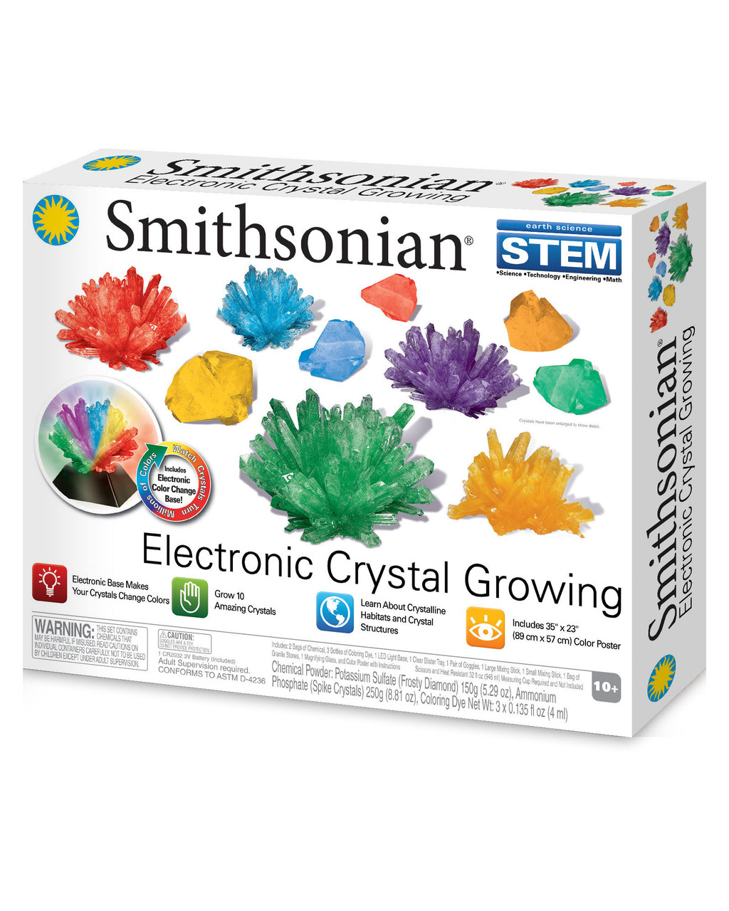 Smithsonian Electronic Crystal Growing Kit