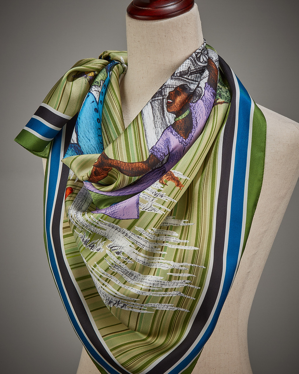 Sheila Bridges Harlem Toile de Jouy Scarf | Shop Smithsonian Store